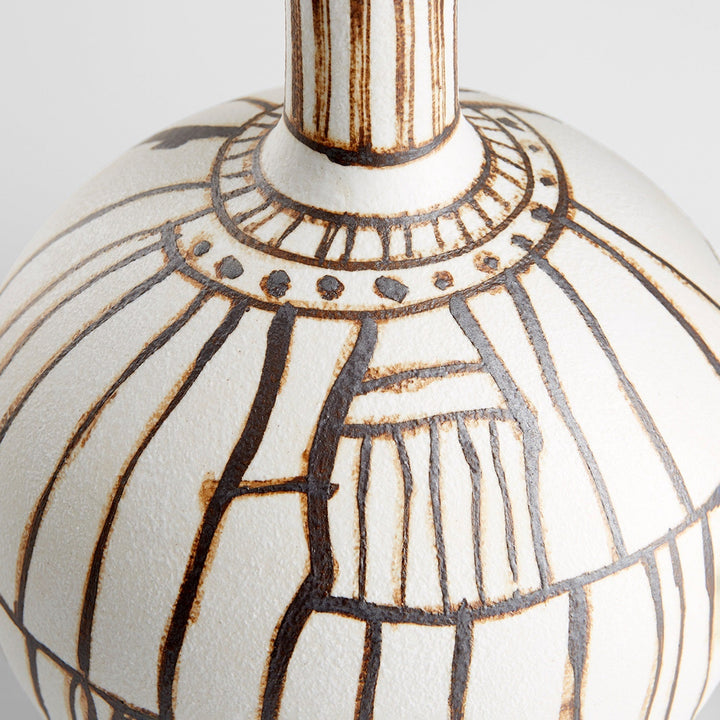 RISSE WHITE + RUST PORCELAIN VASES