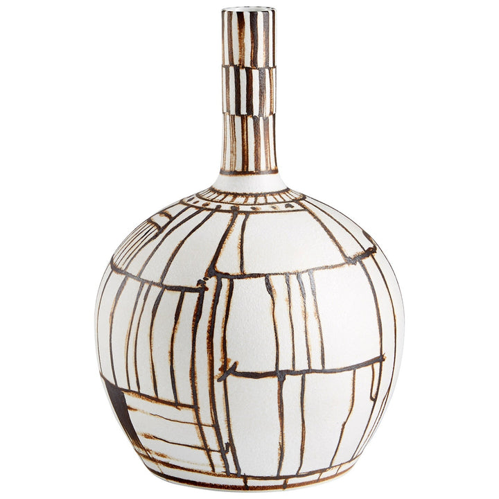 RISSE WHITE + RUST PORCELAIN VASES