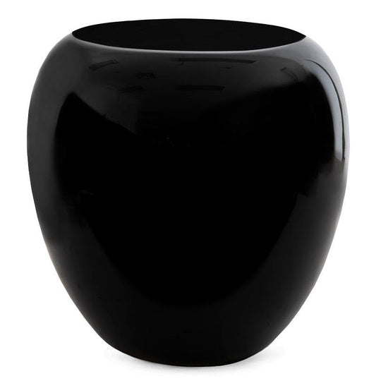 RIVER STONE END TABLE: BLACK