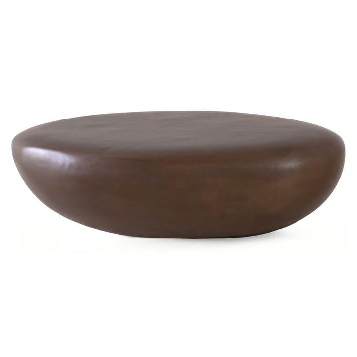 RIVER STONE INDOOR - OUTDOOR COFFEE TABLE: BRONZE