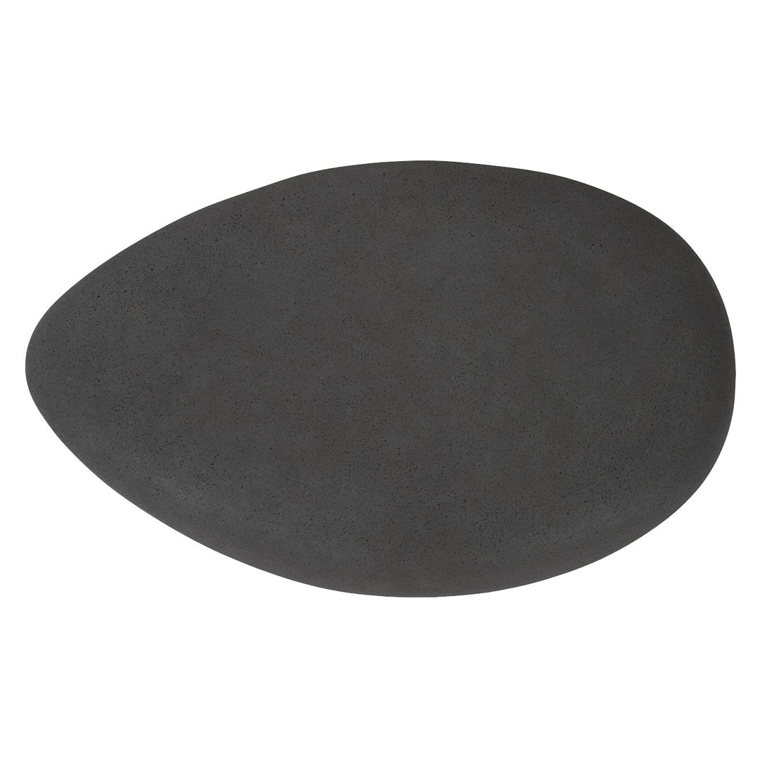 RIVER STONE INDOOR - OUTDOOR COFFEE TABLE: CHARCOAL