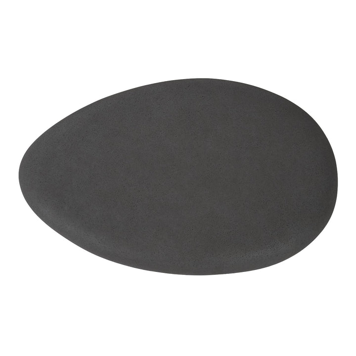 RIVER STONE INDOOR - OUTDOOR COFFEE TABLE: CHARCOAL