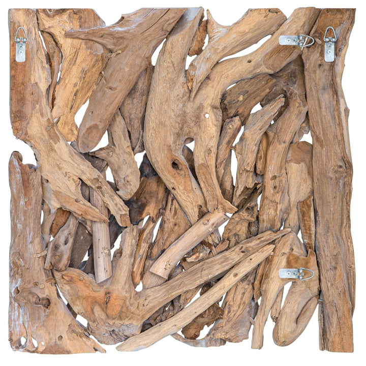 RIVER TEAK BRANCH WALL TILE: WHITE