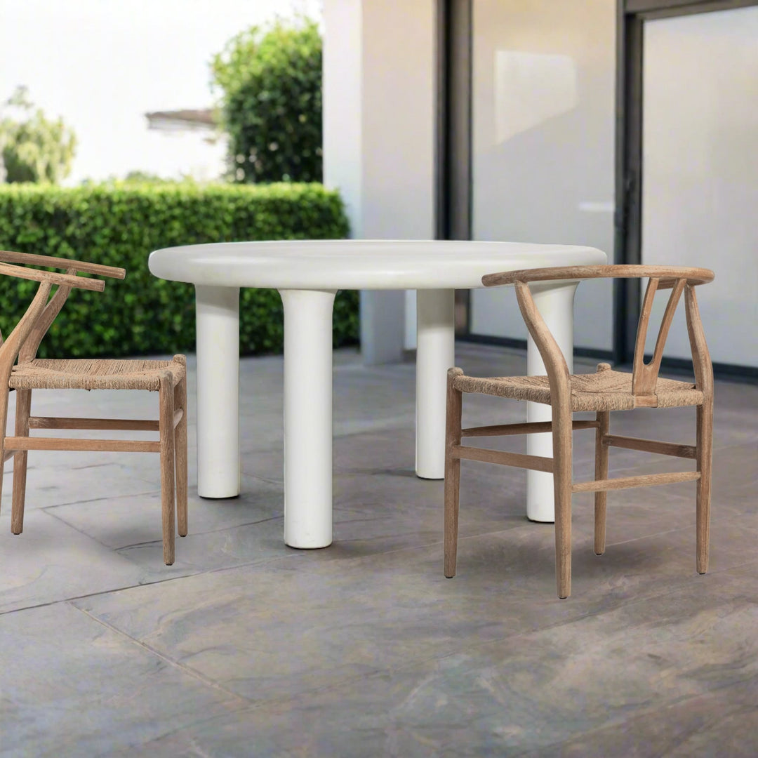 ROBSON WHITE CONCRETE DINING TABLE