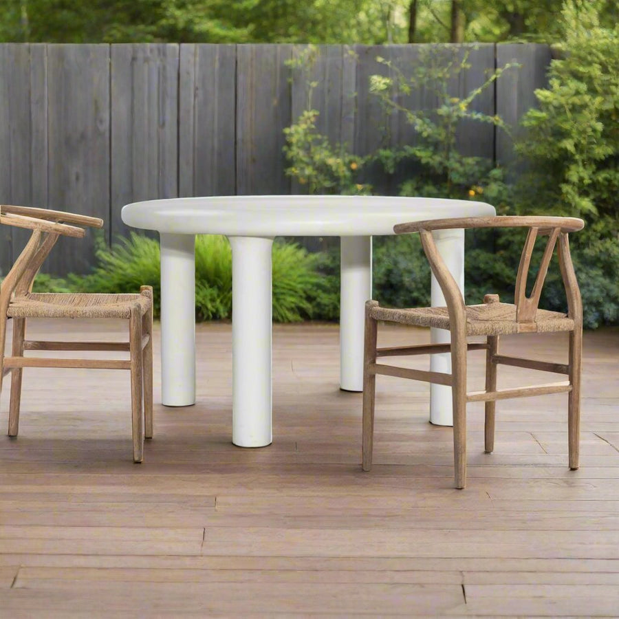 ROBSON WHITE CONCRETE DINING TABLE