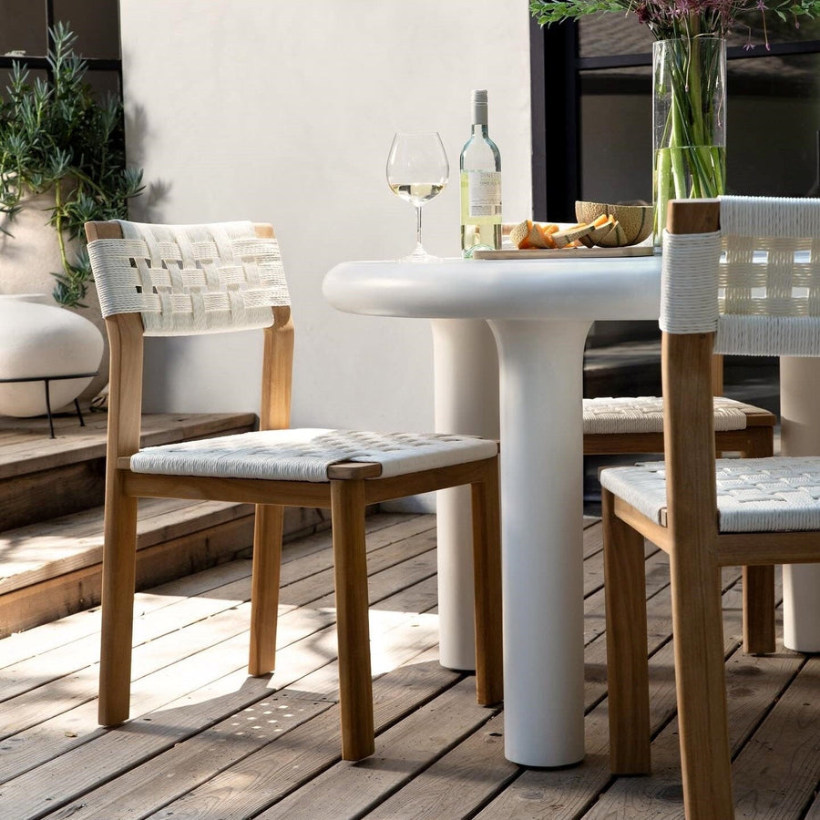 ROBSON WHITE CONCRETE DINING TABLE