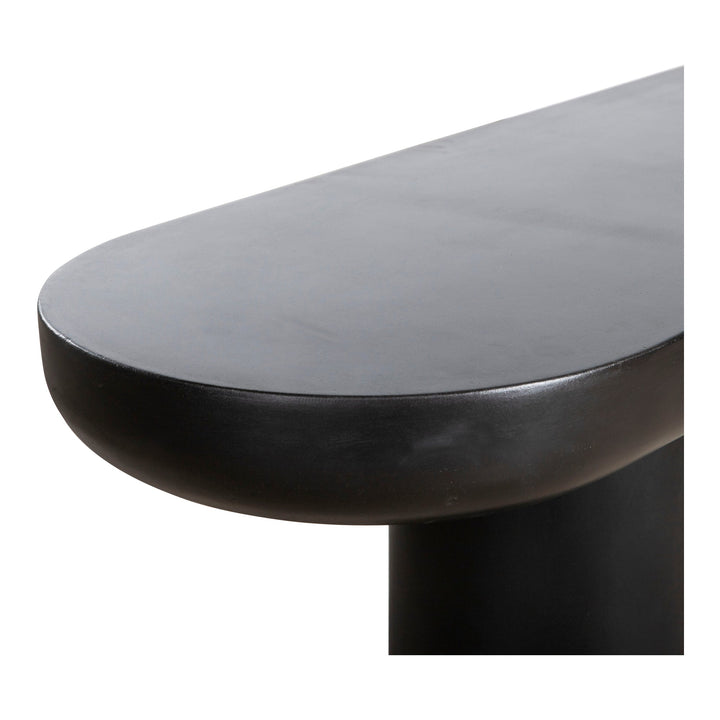 ROCCA BLACK CONCRETE DINING BENCH