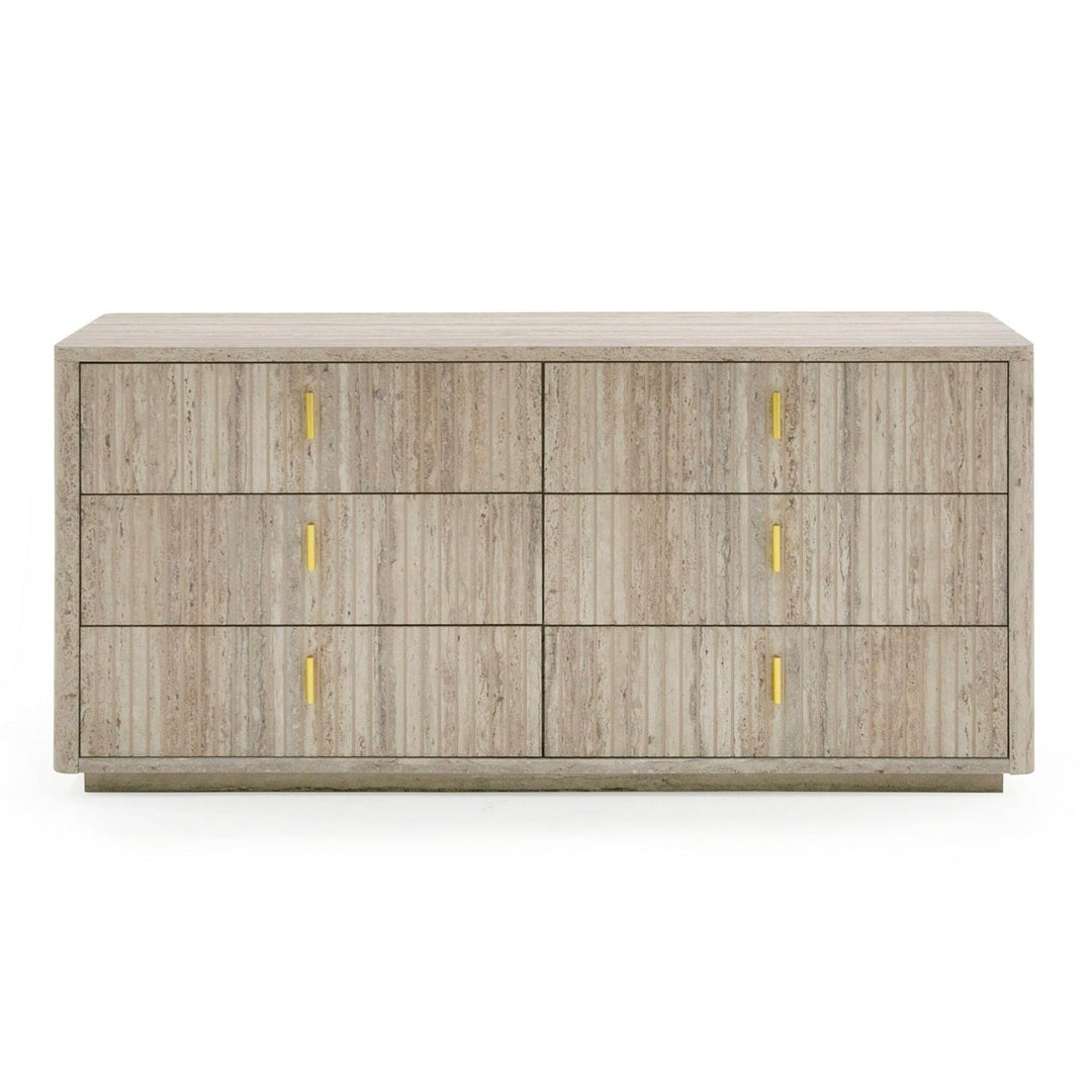 ROMA FAUX TRAVERTINE DRESSER