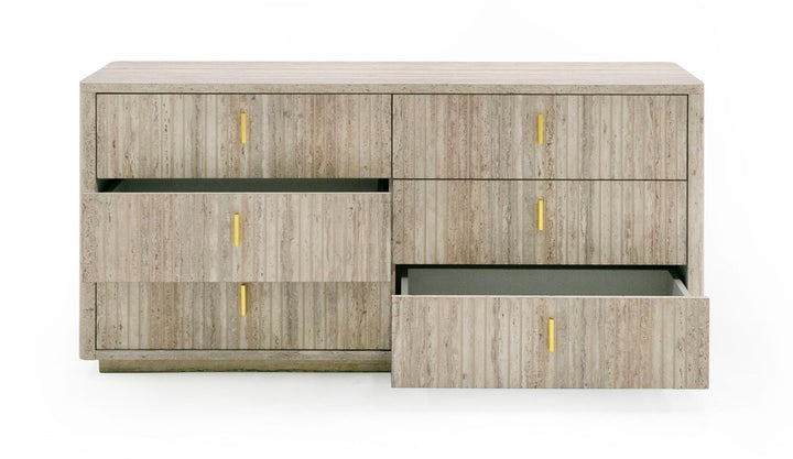 ROMA FAUX TRAVERTINE DRESSER