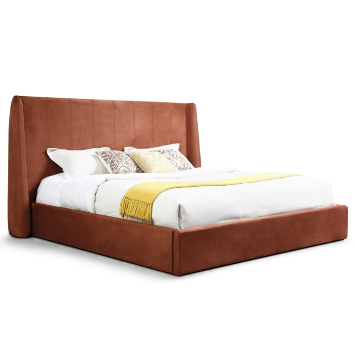 ROMA PLATFORM BED: BURNT ORANGE