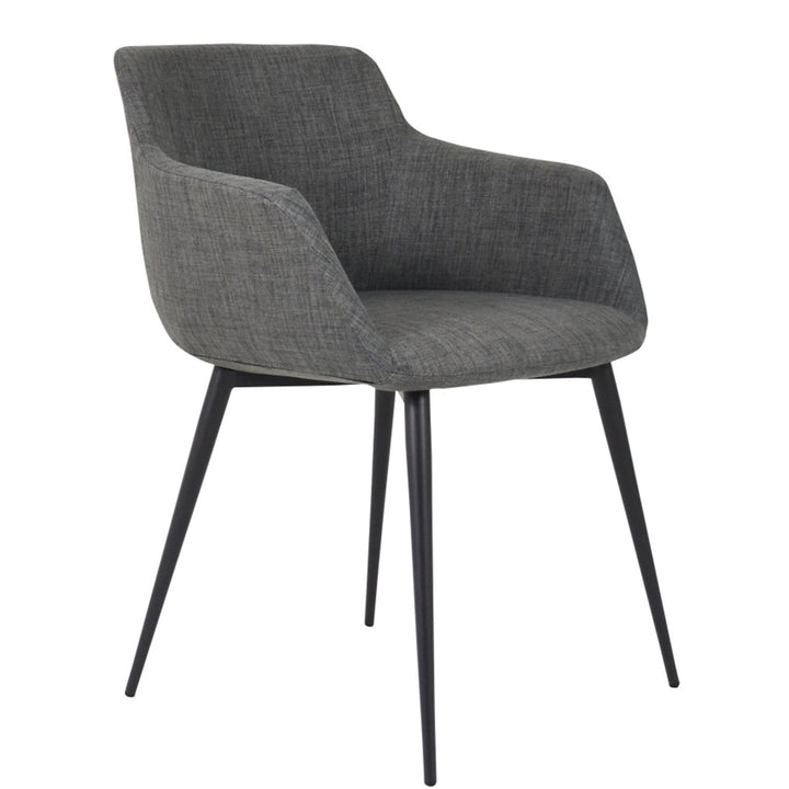 RONDA ARM CHAIR: GREY | SET OF 2