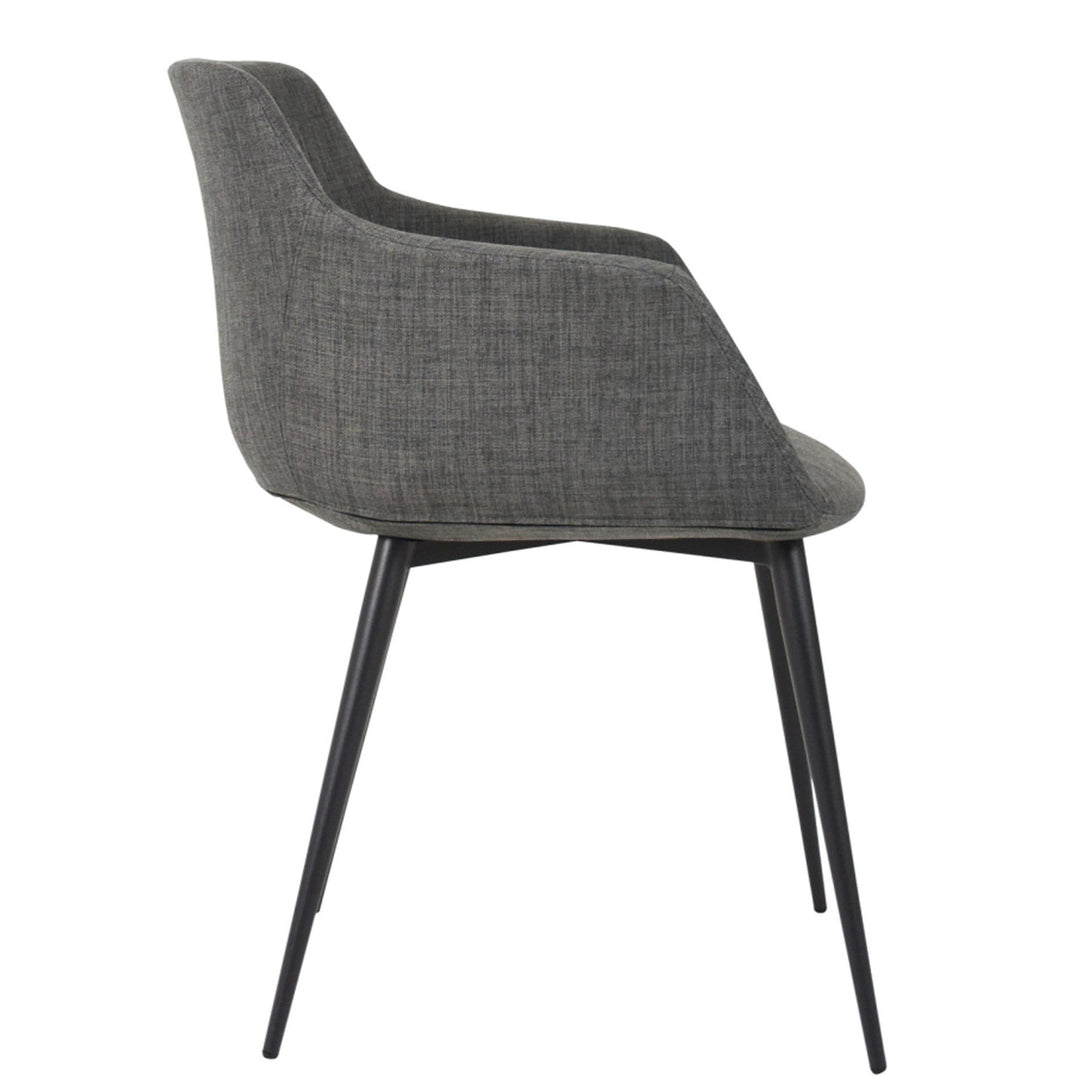 RONDA ARM CHAIR: GREY | SET OF 2