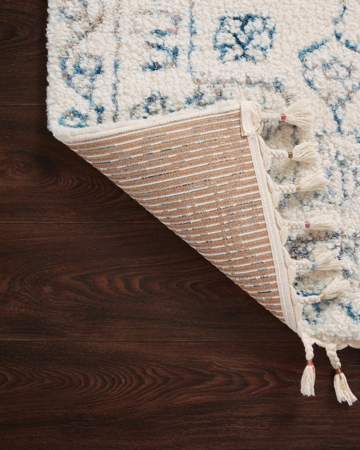 RONNIE 01 RUG: IVORY, OCEAN