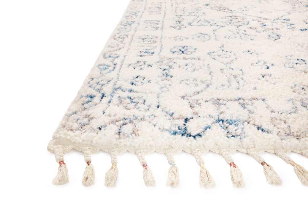 RONNIE 01 RUG: IVORY, OCEAN