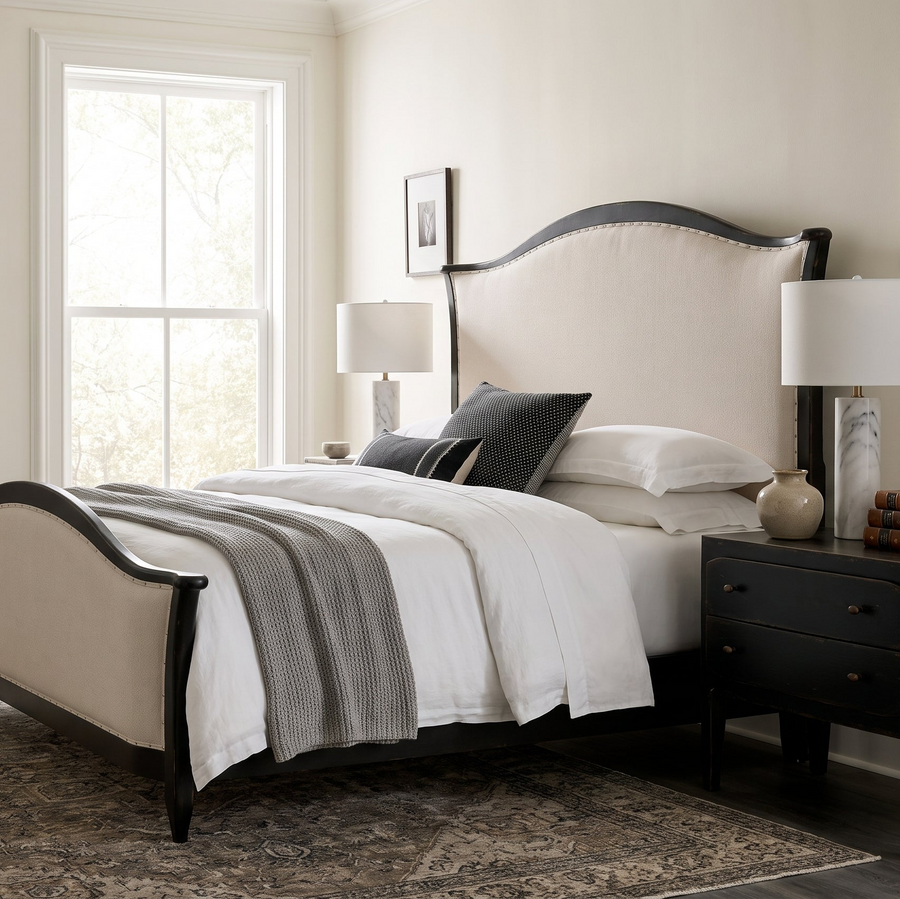 PARISIAN VINTAGE BED: ANTIQUE BLACK