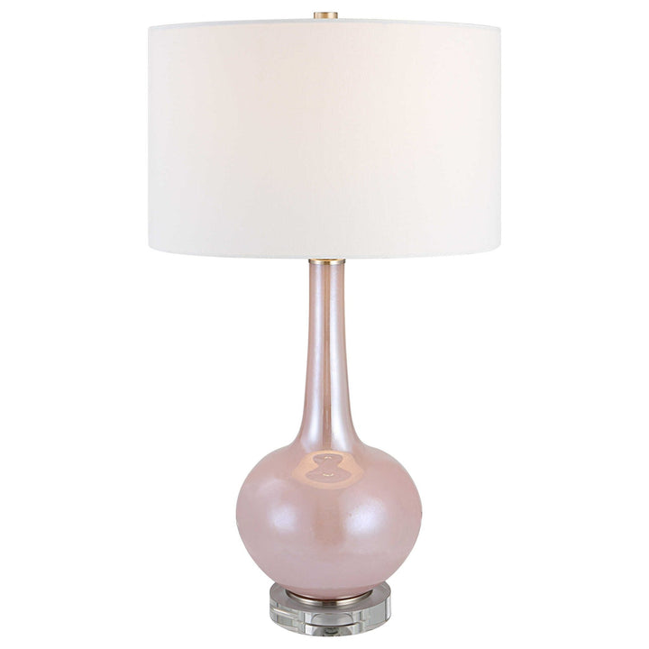 ROSA PINK GLASS TABLE LAMP