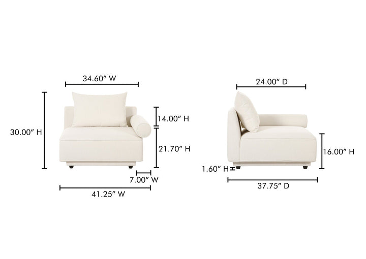 ROSELLO LOUNGE 4 - PIECE MODULAR SECTIONAL