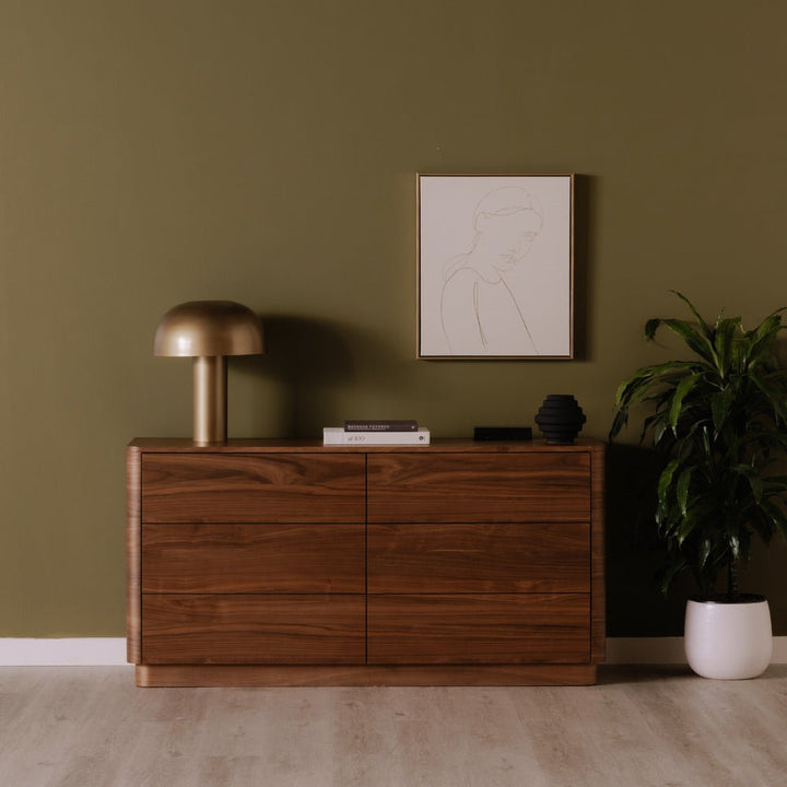 ROUND OFF DRESSER: WALNUT