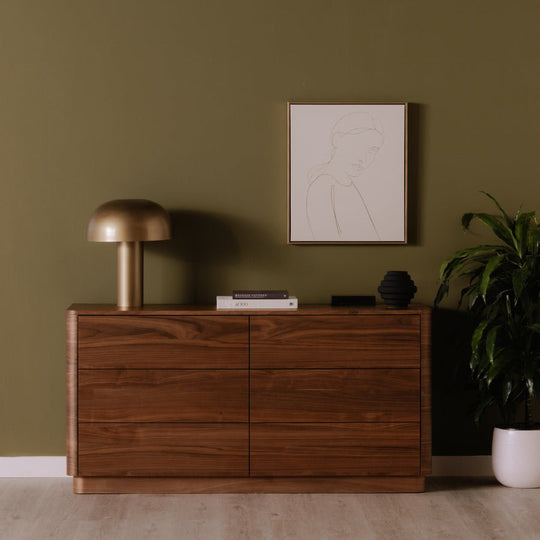 ROUND OFF DRESSER: WALNUT