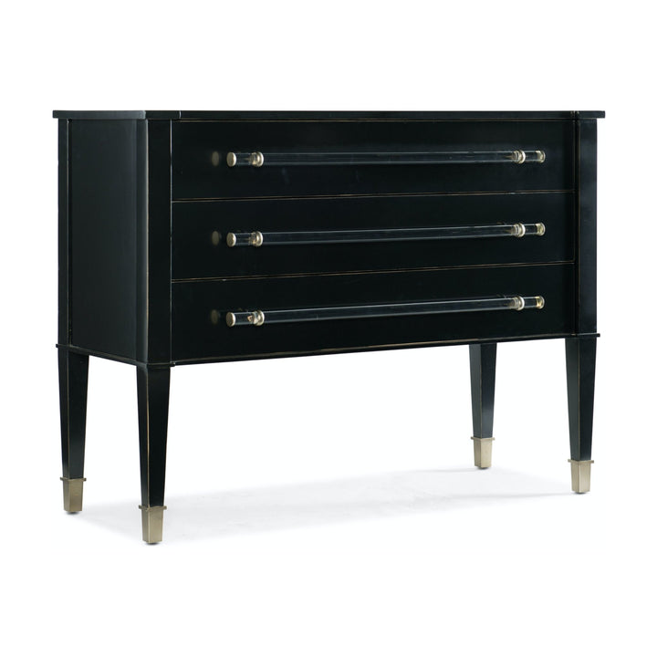 ROWAN THREE DRAWER CHEST: BLACK