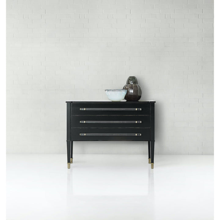 ROWAN THREE DRAWER CHEST: BLACK