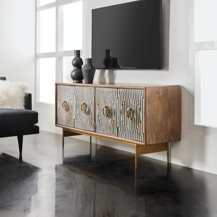 RUSSELL BONE INLAY CREDENZA