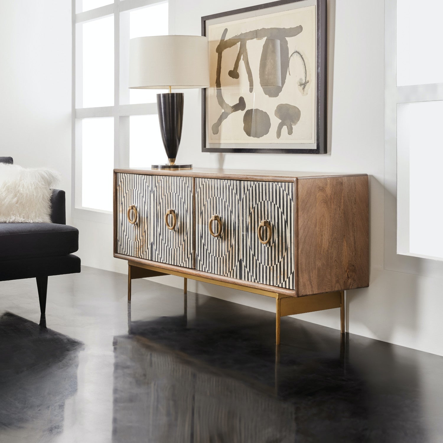 Inlay credenza discount