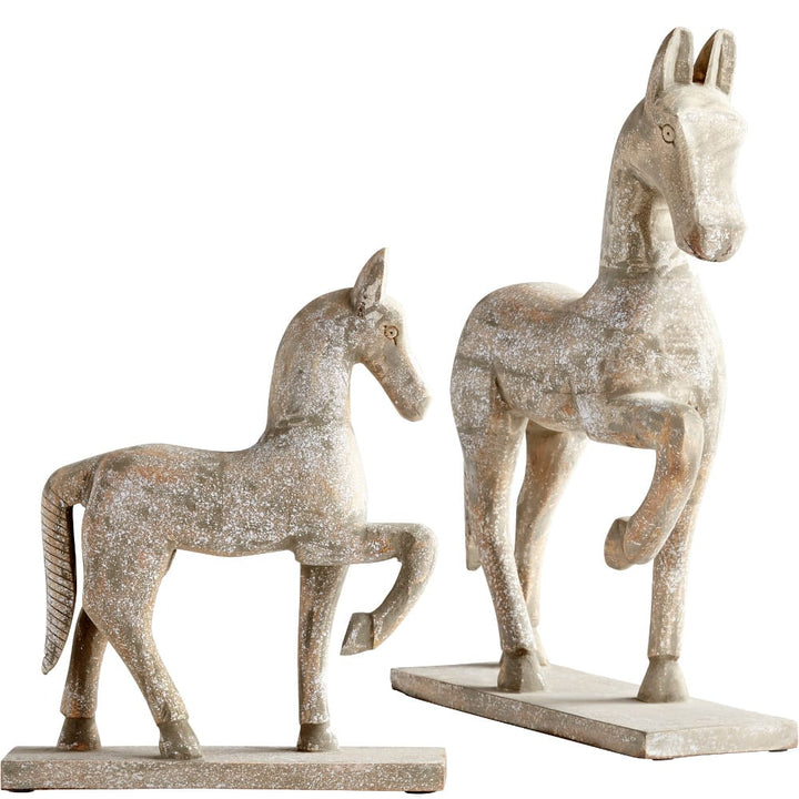 RUSTIC CANTER SCULPTURE