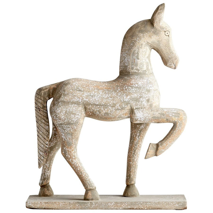 RUSTIC CANTER SCULPTURE