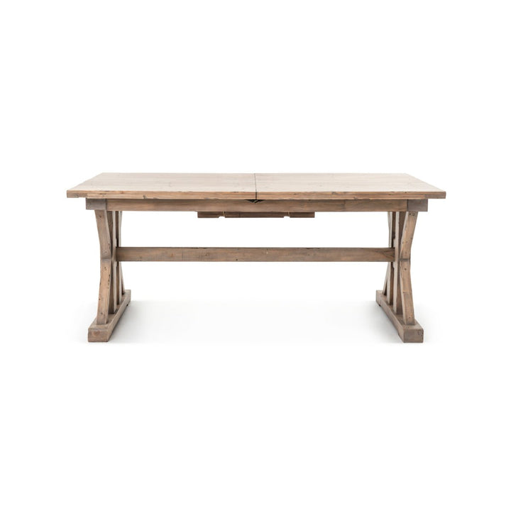 RUSTIC FARMHOUSE EXTENDABLE DINING TABLE