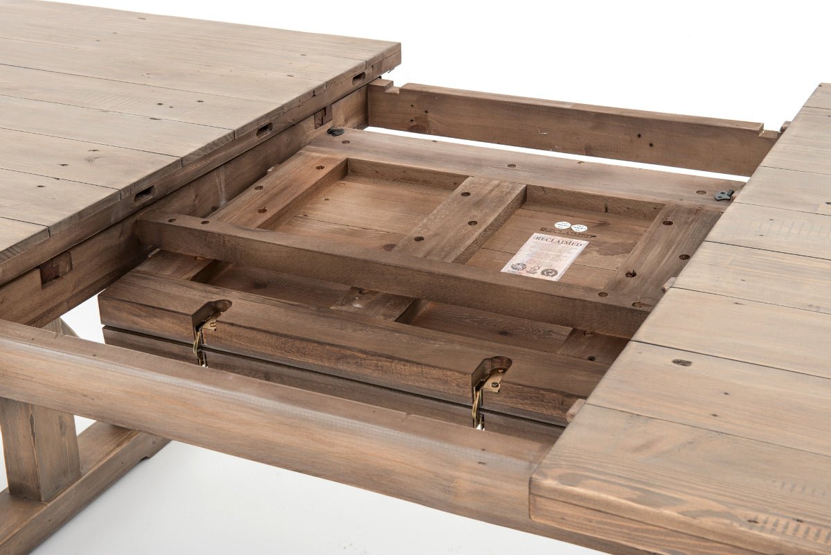 Extendable country dining table discount