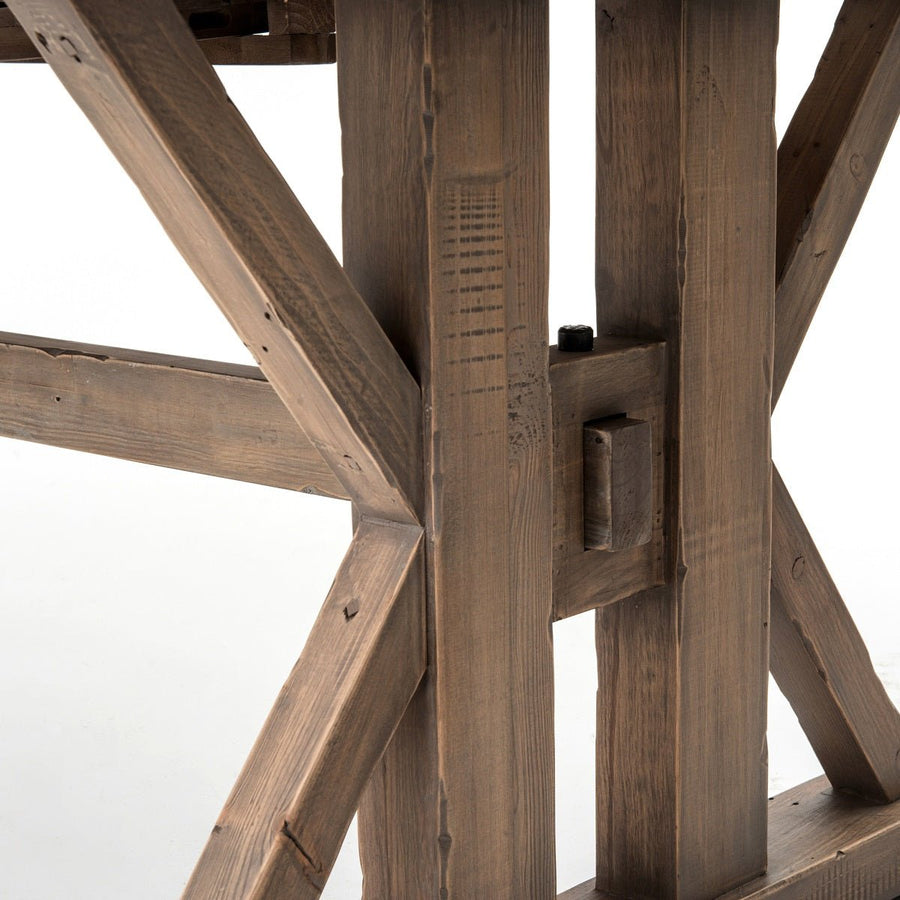 RUSTIC FARMHOUSE EXTENDABLE DINING TABLE