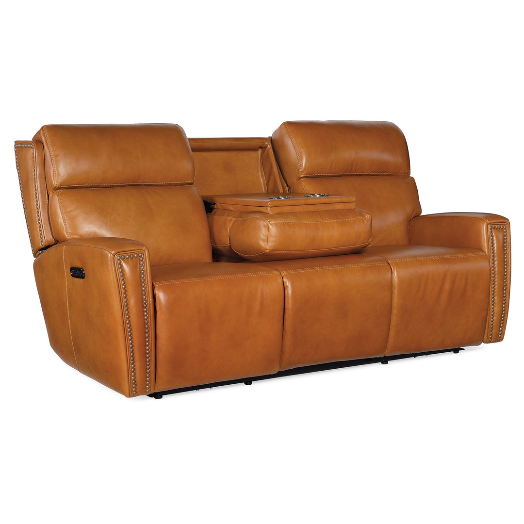 RUTHE ZEROG POWER SOFA WITH POWER HEADREST AND HIDDEN CONSOLE