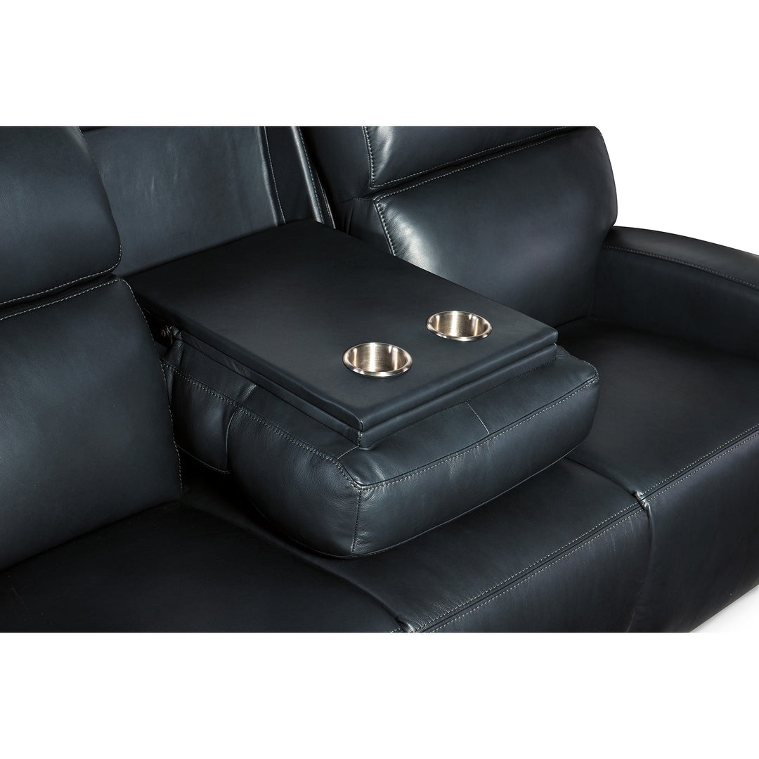 RUTHE ZEROG POWER SOFA WITH POWER HEADREST AND HIDDEN CONSOLE