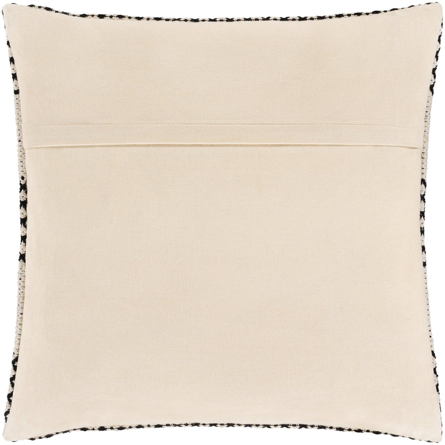 RYDER BLACK + IVORY STRIPE KNIT PILLOW