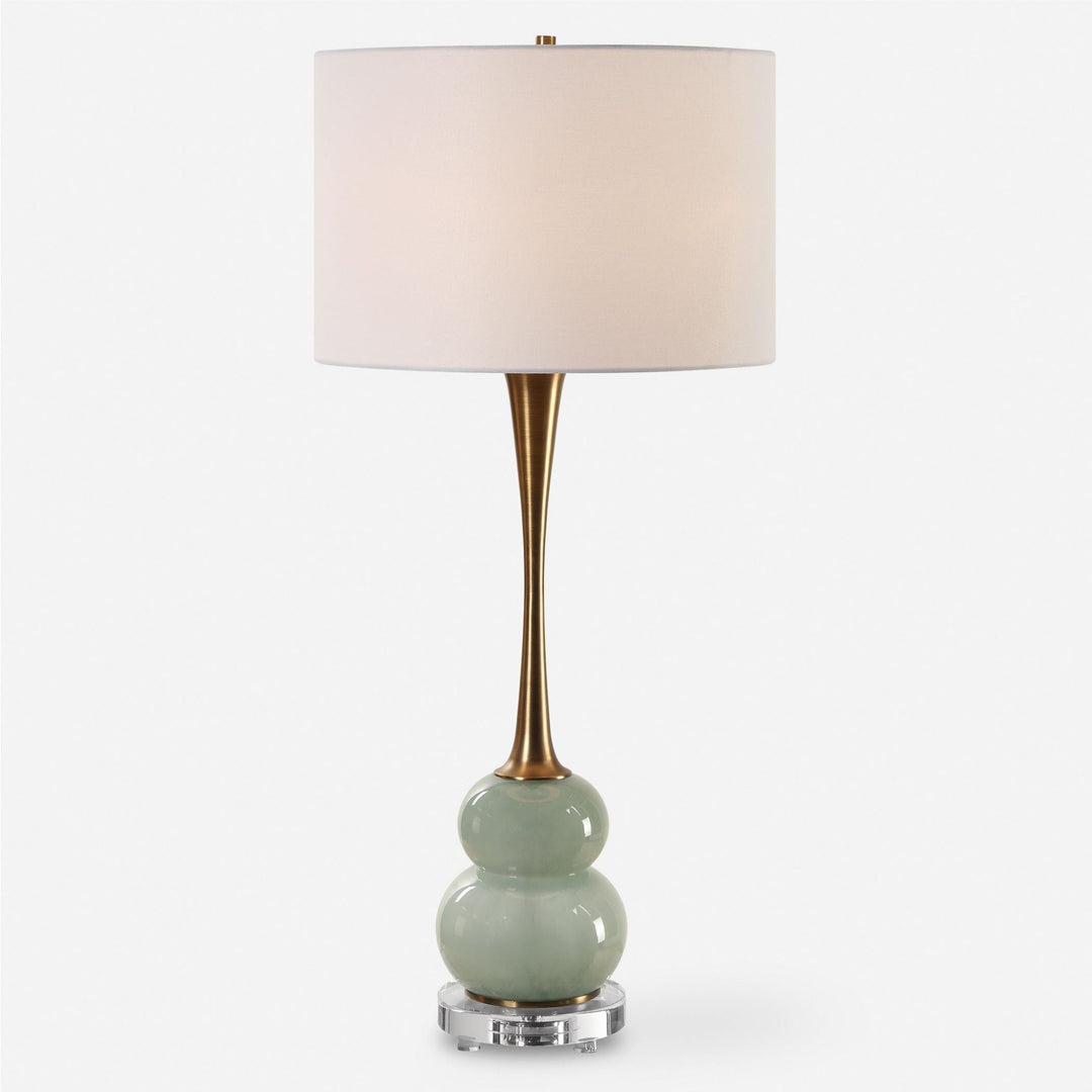 SAGE GLASS TABLE LAMP