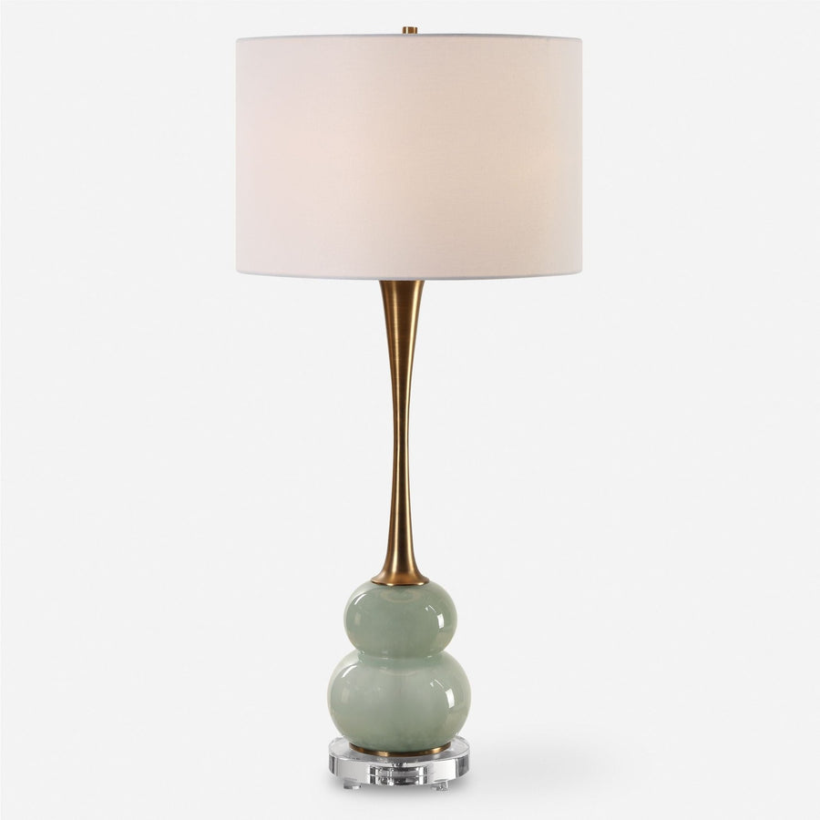 SAGE GLASS TABLE LAMP