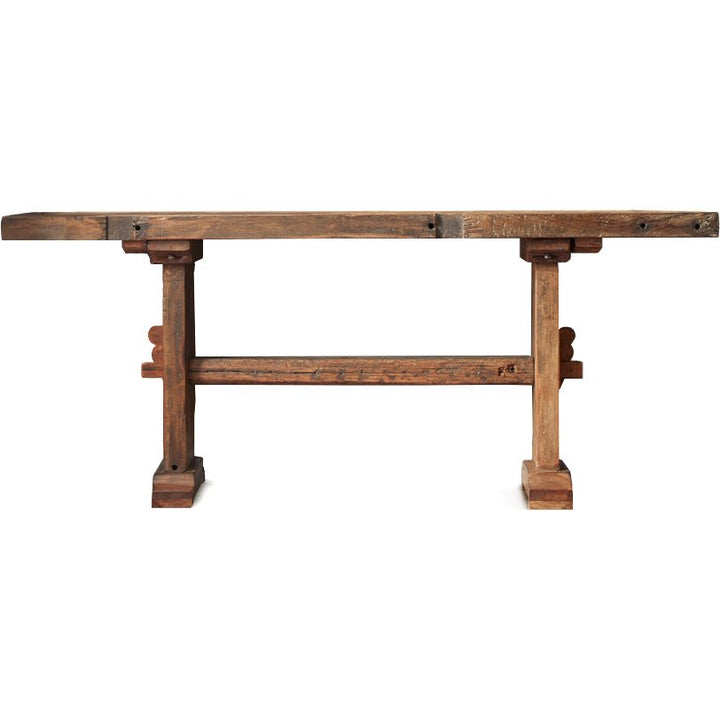 SALVAGED WOOD CONSOLE TABLE