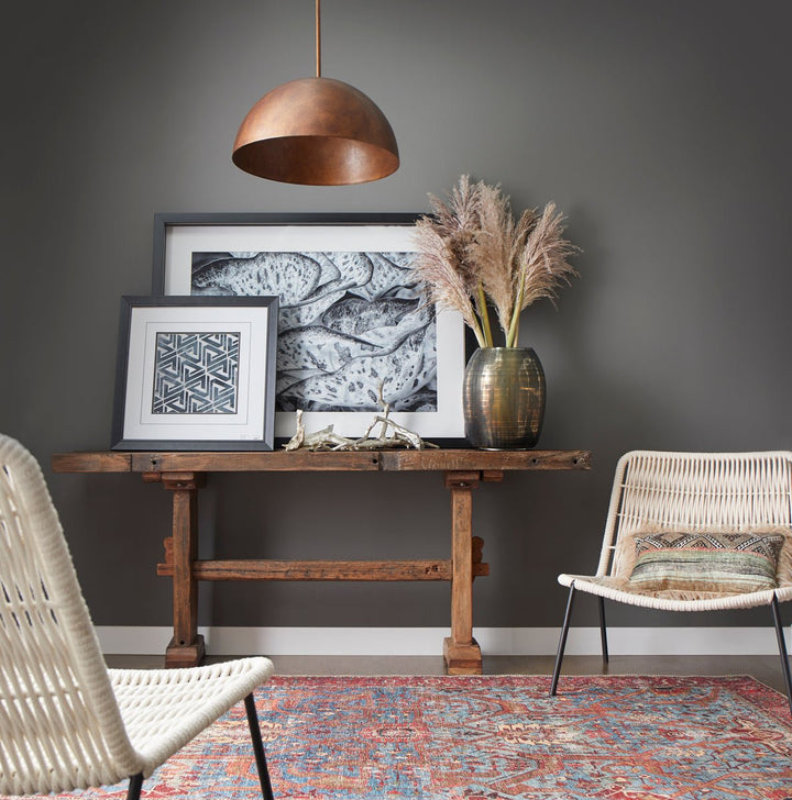 SALVAGED WOOD CONSOLE TABLE