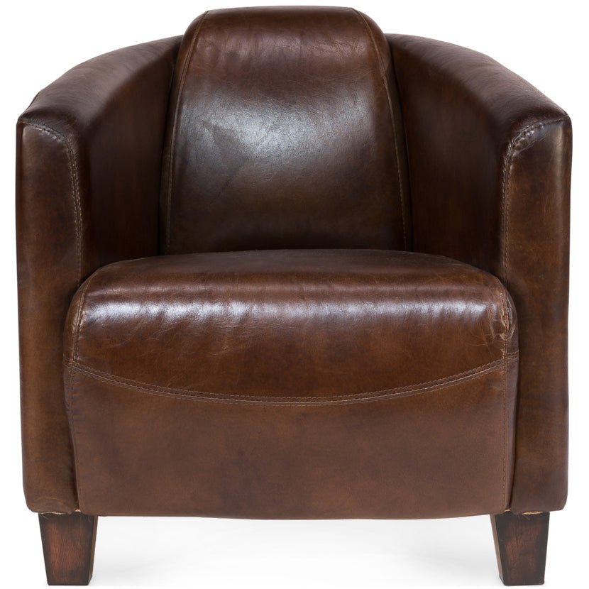 SALZBURG VINTAGE LEATHER CLUB CHAIR