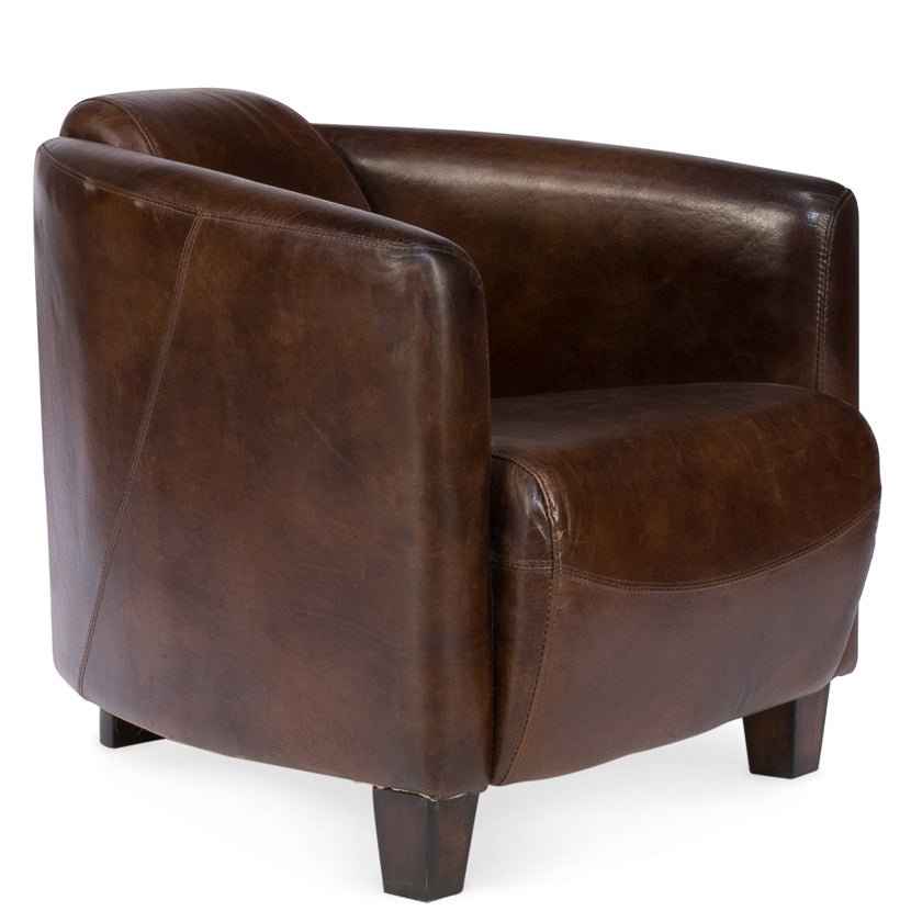 SALZBURG VINTAGE LEATHER CLUB CHAIR