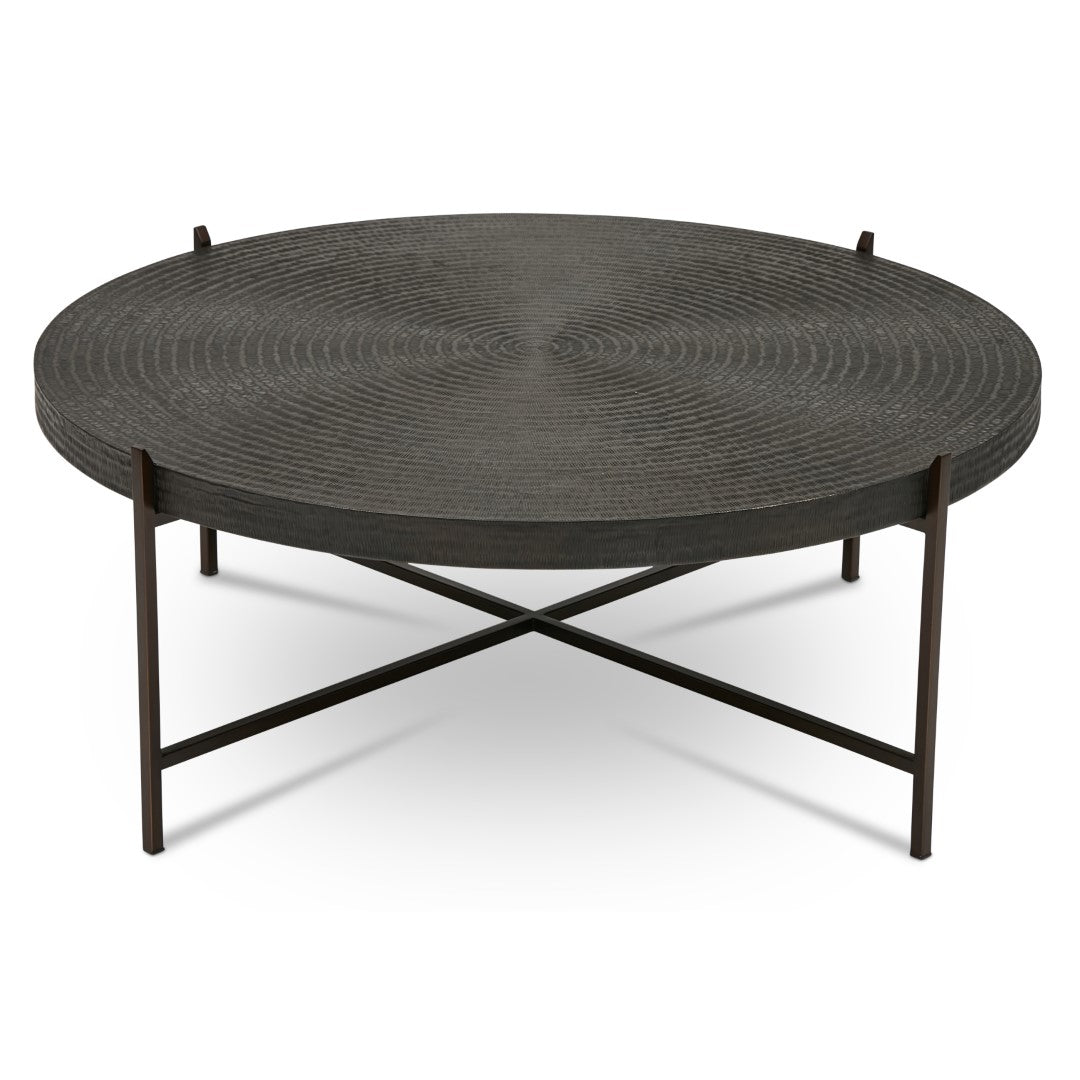 Sanskrit Hammered Copper Coffee Table