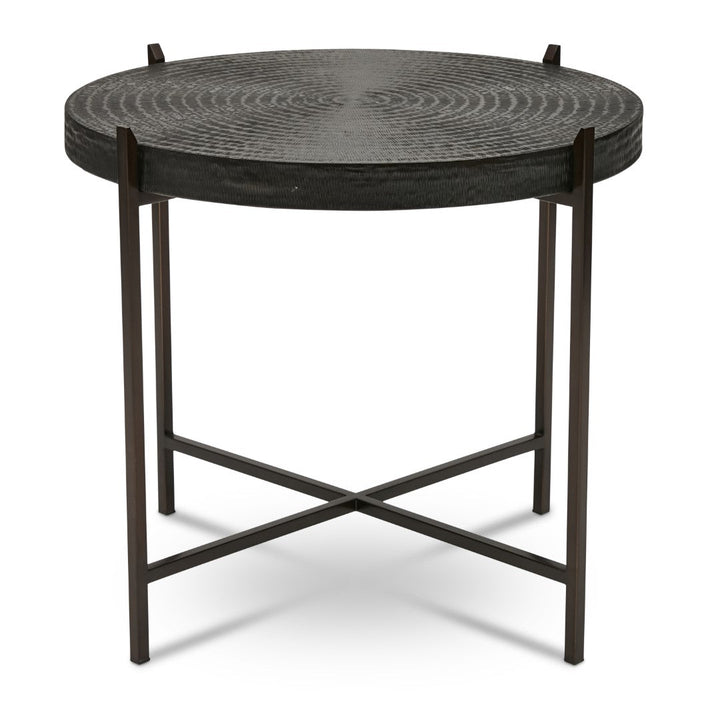 SANSKRIT HAMMERED COPPER END TABLE