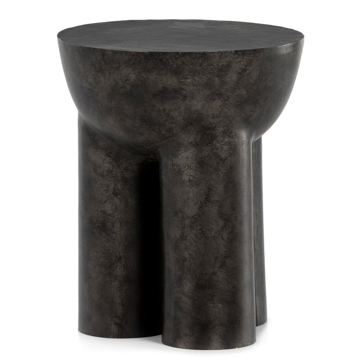 SANTE END TABLE: RAW BLACK