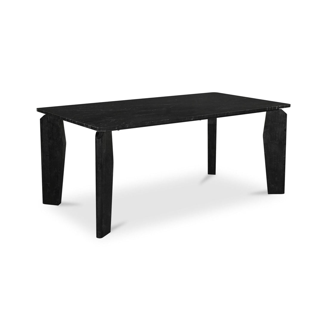 SATONA BLACK MARBLE DINING TABLE