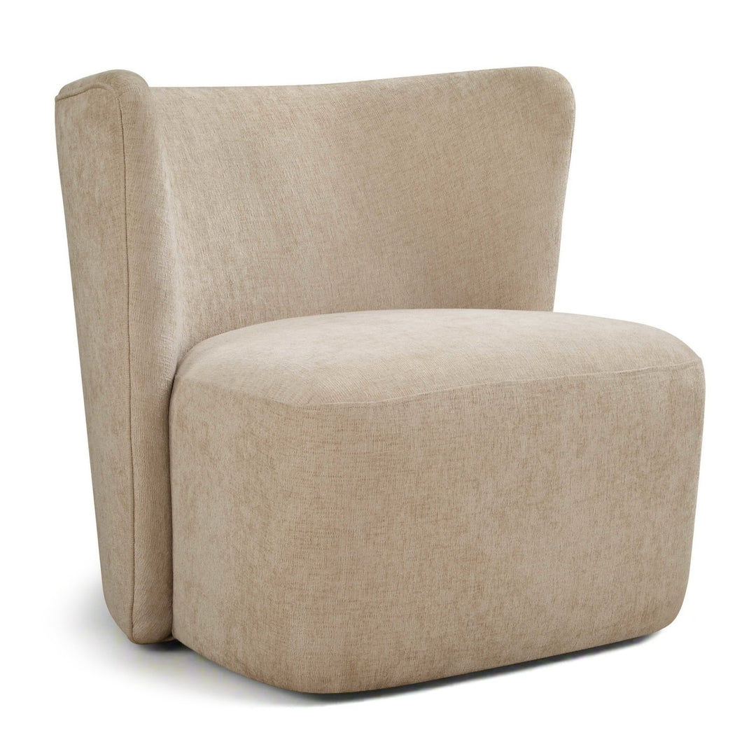 SCULPTED SWIVEL CHAIR: SAND