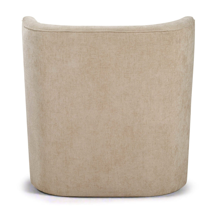 SCULPTED SWIVEL CHAIR: SAND