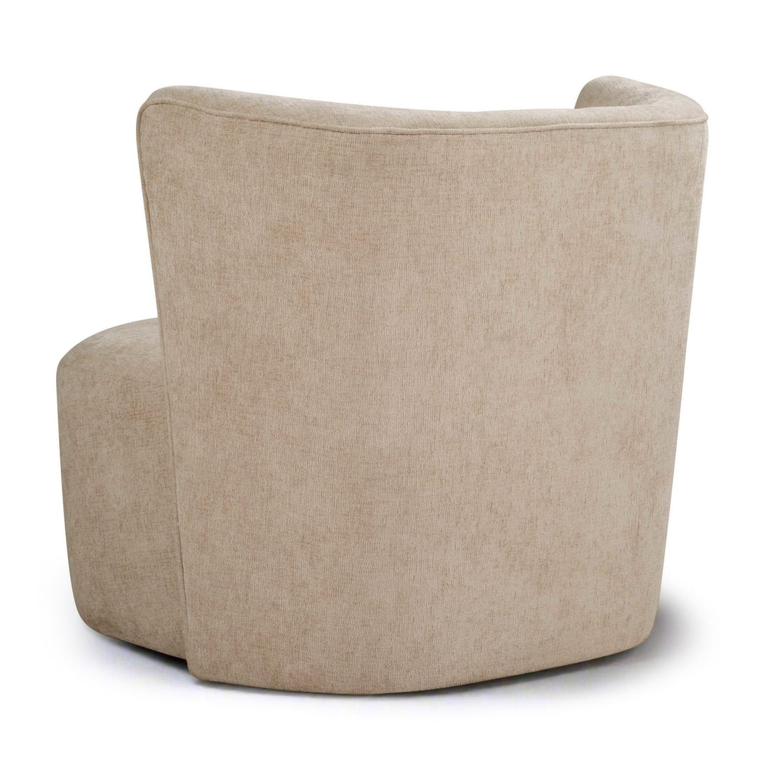 SCULPTED SWIVEL CHAIR: SAND