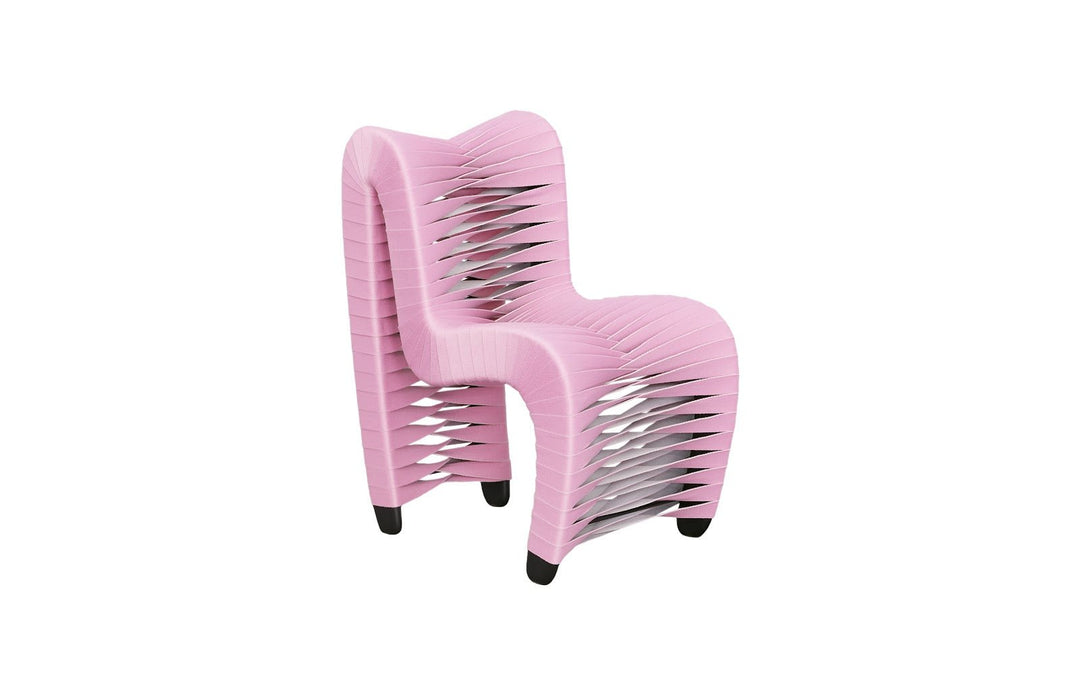 SEAT BELT CHAIR, KID SIZE - PINK - FRONT VIEW