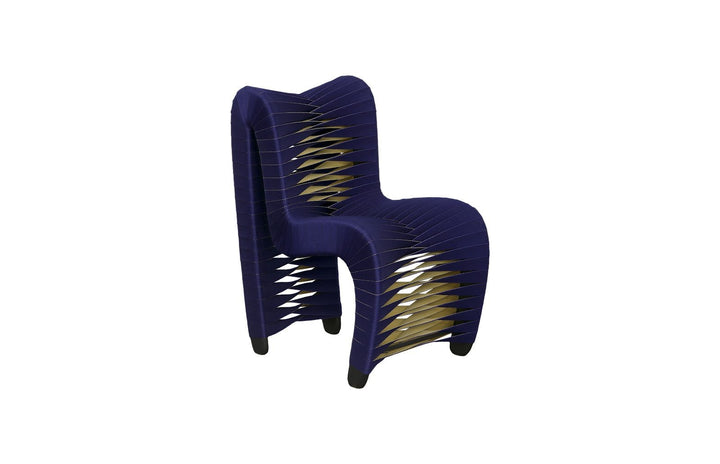 SEAT BELT CHAIR, KID SIZE - NAVY - FRONT VIEW